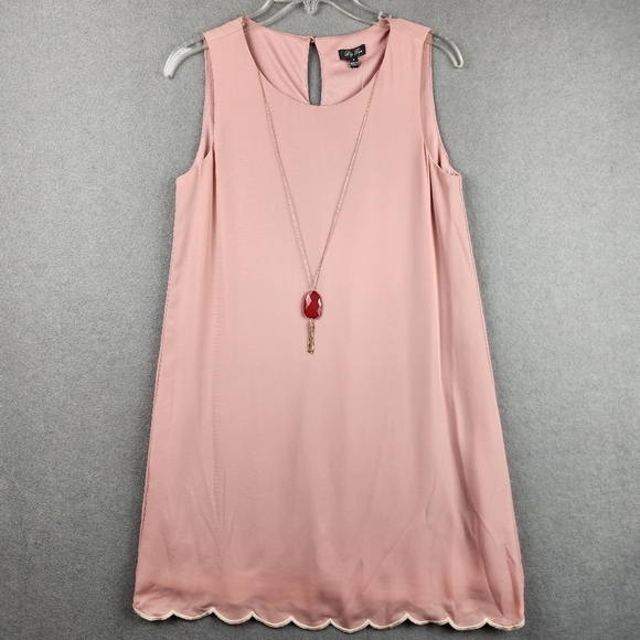 Lily Rose Dresses & Skirts - NWT Lily Rose Pink Sleeveless Mini Dress w/ Necklace Size Small